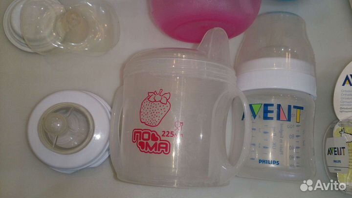 Соски, бутылочки, молокоотсос, накладки, термос