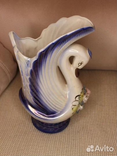 Ваза Богемия золото, хрусталь, сервизы чай, кружки