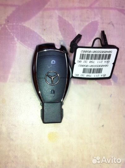 Ключ рыбка мерседес гелендваген 2 кнопки 433 мгц