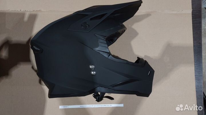 Шлем kioshi Holeshot 801 кроссовый (Черный/Синий