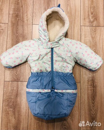 Комбинезон трансформер зимний с рождения до года