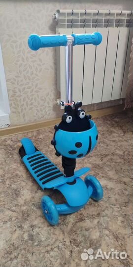Самокат детский трехколесный новый