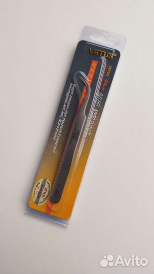 Пинцет для наращивания ресниц Vetus, новый