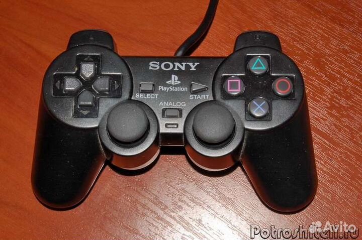 Геймпад проводной на Sony PlayStation 2