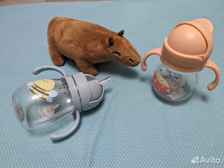 Поильник с трубочкой новый