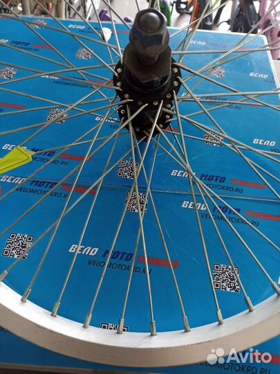 Колесо 20 переднее для BMX, двойной алюм.обод 48