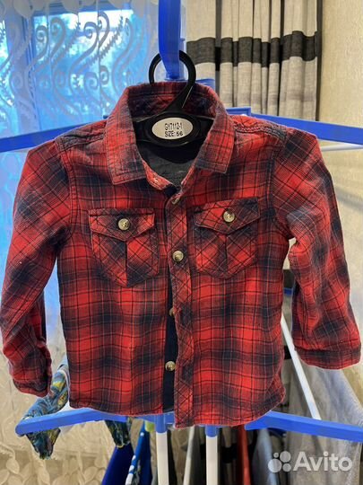 Рубашка для мальчика 80 86