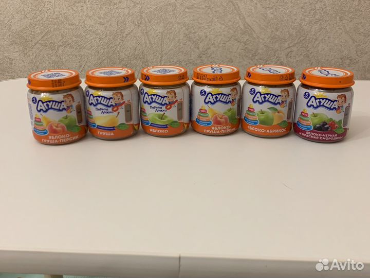 Пюре фруктовое агуша