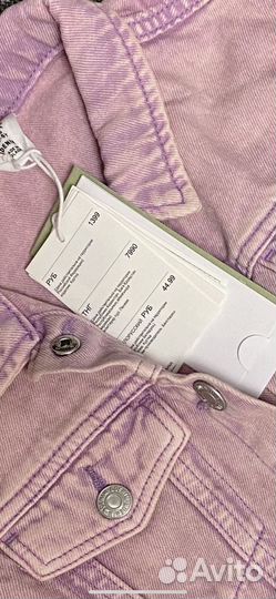 Джинсовая куртка для девочки 110