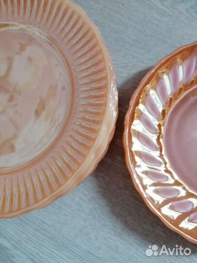 Тарелки Anchor Hocking перламутровые