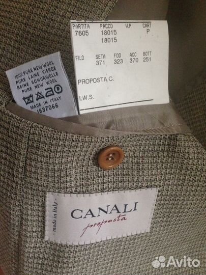 Мужской пиджак canali /оригинал, 54-56