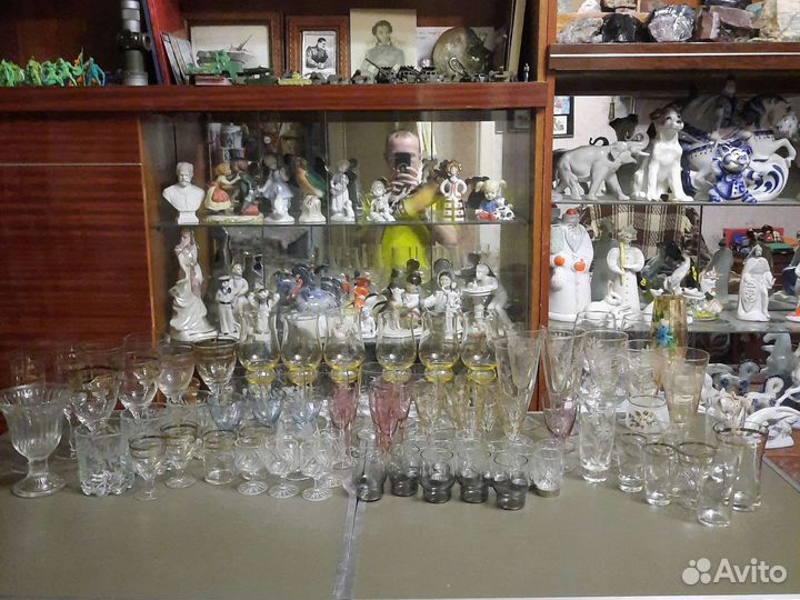 Цветное стекло СССР (рюмки, бокалы, фужеры)