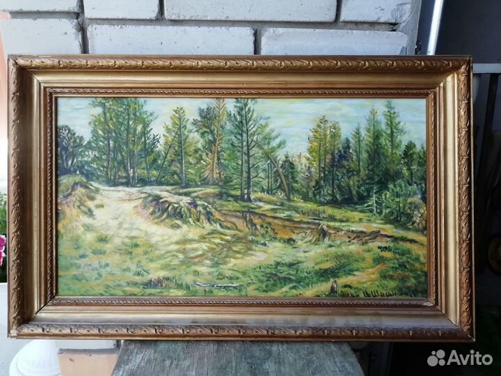 Картина. Молодой лес