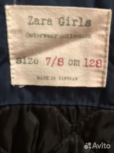 Ветровка плащ для девочки Zara 128 новый