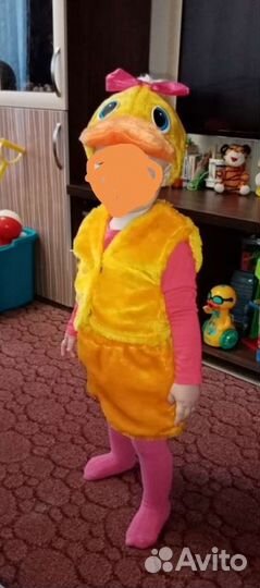 Новогодний костюм уточки для девочки (на 1-2 года)