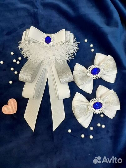 Школьные бантики ручной работы