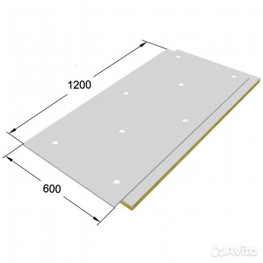 Зипс Модуль 1200х600х70 мм 0,72 м2