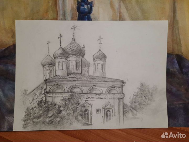 Рисунок (Пленэр) архитектура и пейзажи А3