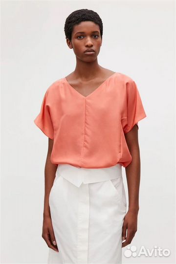 Новый топ блузка шелк COS