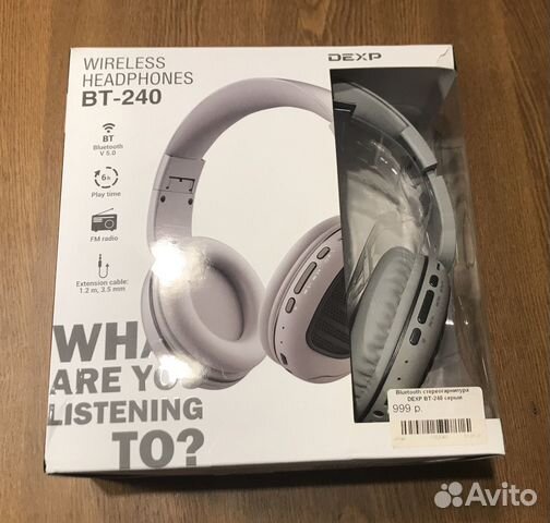 Bluetooth гарнитура dexp BT-240 FM