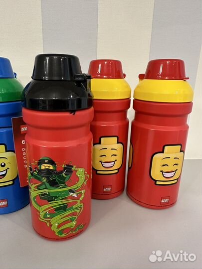 Бутылочки для воды Lego, ланч бокс Lego