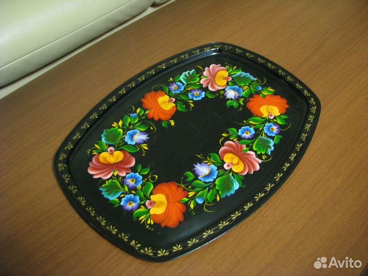 Поднос. Жостово. СССР. 80-е годы