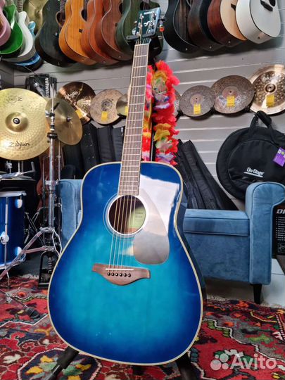 Акустическая гитара yamaha FG820 sunset blue