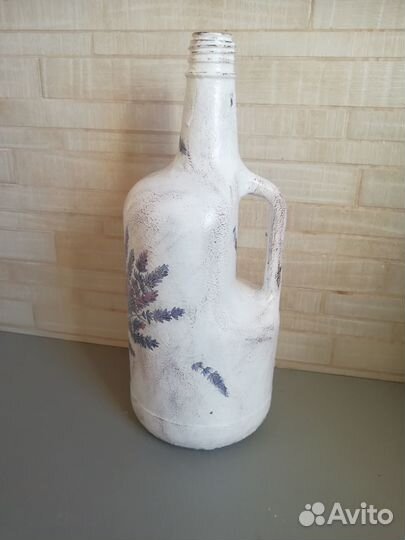 Вазы -бутылки для цветов в стиле прованс