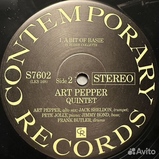 Art Pepper Quintet – Smack Up (США 2009г.) 45 RPM