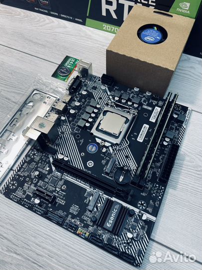 Материнская плата H510 + i5 10400f + 16Gb + кулер