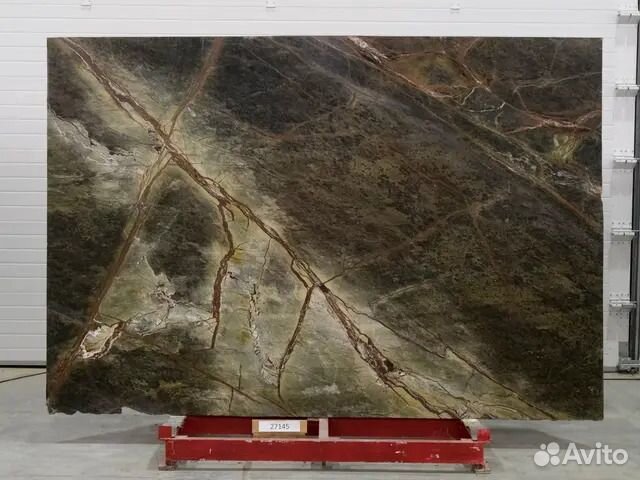 Мрамор bidasar green, Слэб 20 мм