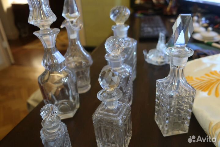 Стеклянные флаконы и пробки хрусталь