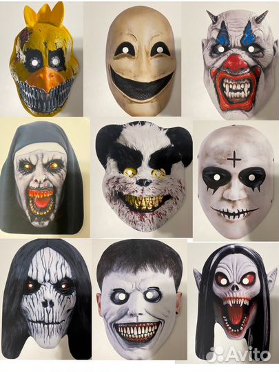 Страшные маски для страшной вечеринки
