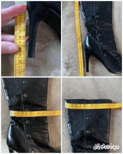 Сапоги с острым носом 37 винтаж