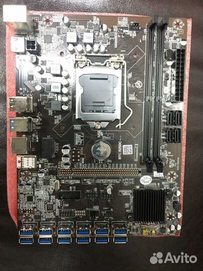 Материнская плата BTC B250 для майнинга на 12 карт