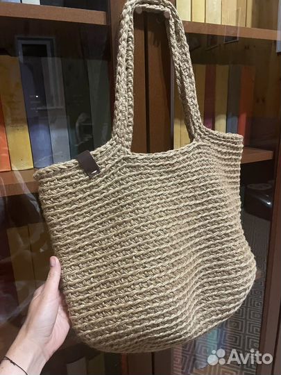 Cумка стильная вязаная в город и на пляж