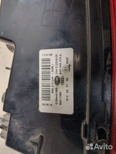 Фонарь крышки багажника Audi A4 (B9), 2016