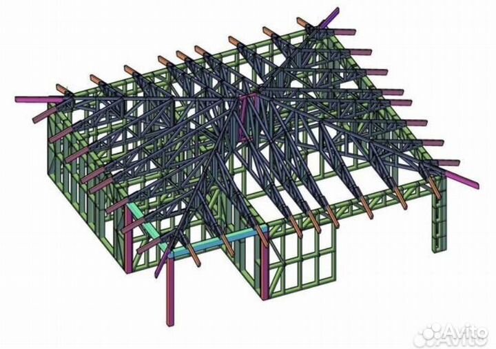 Каркасный дом из лстк от завода производителя