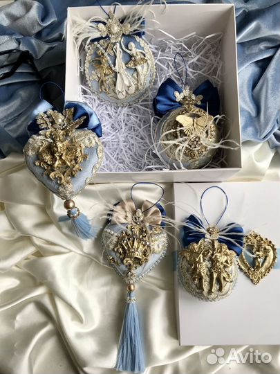 Бархатные елочные игрушки «Рай»