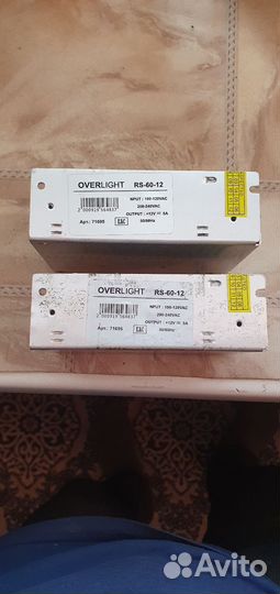 Блоки питания 12 вольт 60 ватт