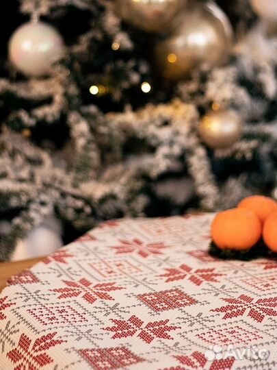 Скатерть в упаковке новая новогодняя