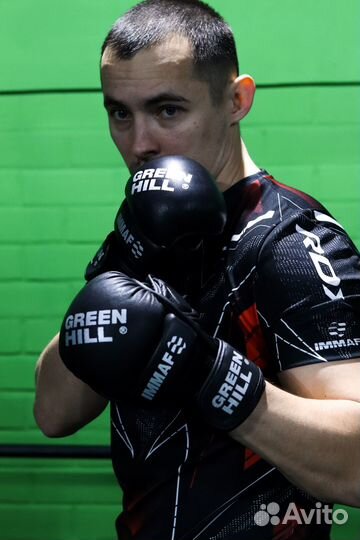 Перчатки крабы MMA Green Hill кожа