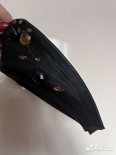 Кокошник из натуральной кожи 