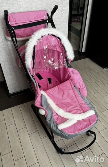 Детские санки коляска