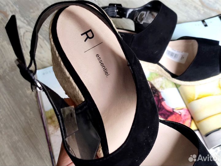 Эспадрильи женские босоножки на танкетке