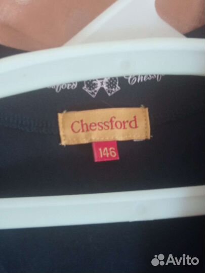 Сарафан синий школьный р.146