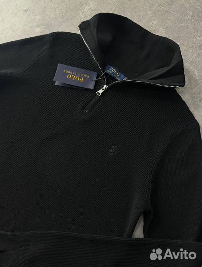 Свитер Polo Ralph Lauren полузамок темный мужской