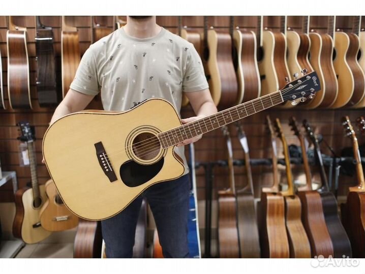 Cort AD880CE-NS Электро-акустическая гитара, с выр