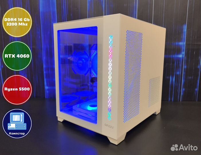 Системный блок AMD5500-RTX4060-16DDR4-KYL05236-A520