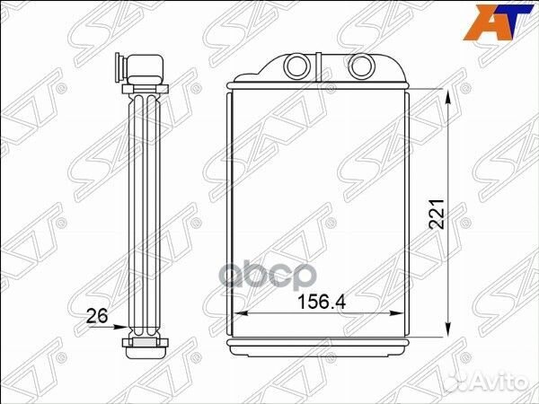 Радиатор отопителя салона toyota camry 96-01/LE